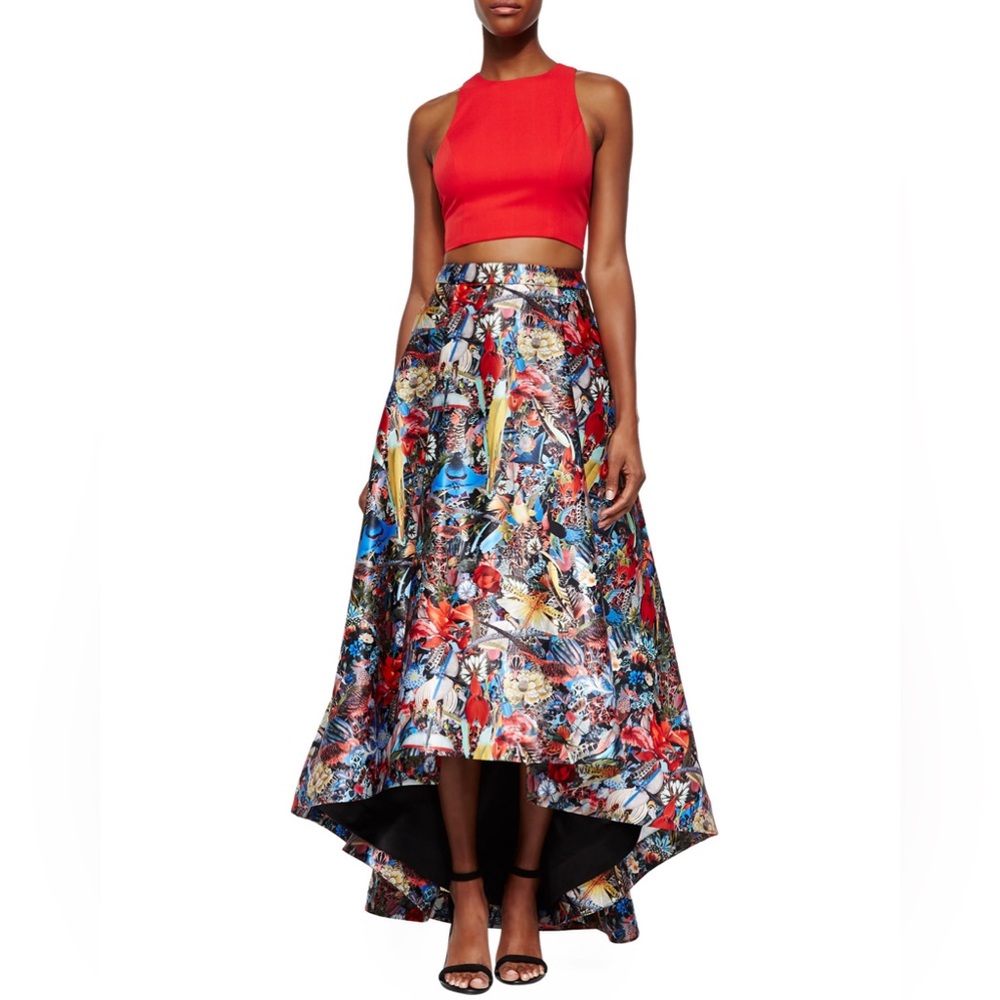 Alice & Olivia Floral High Low Skirt size 4